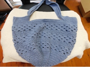 Crochet Market Bag - Jeans Bleu